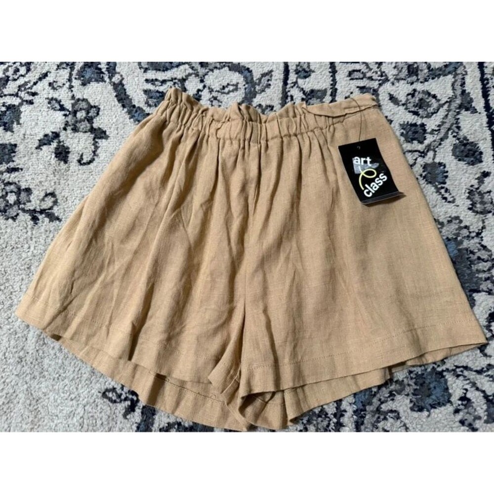 Art Class Girls Flowy Linen Shorts
